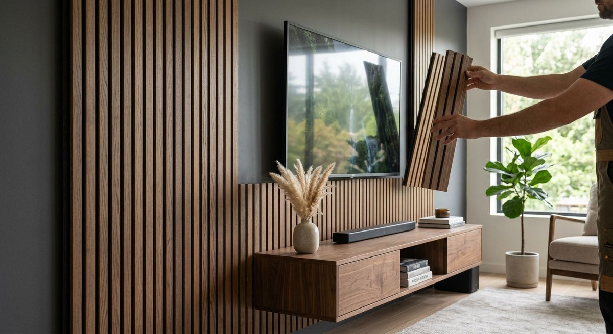 How to hide cables with wall panels