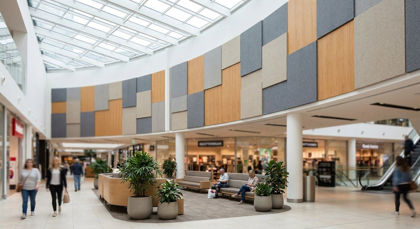 Best acoustic wall panels for shopping centre common areas