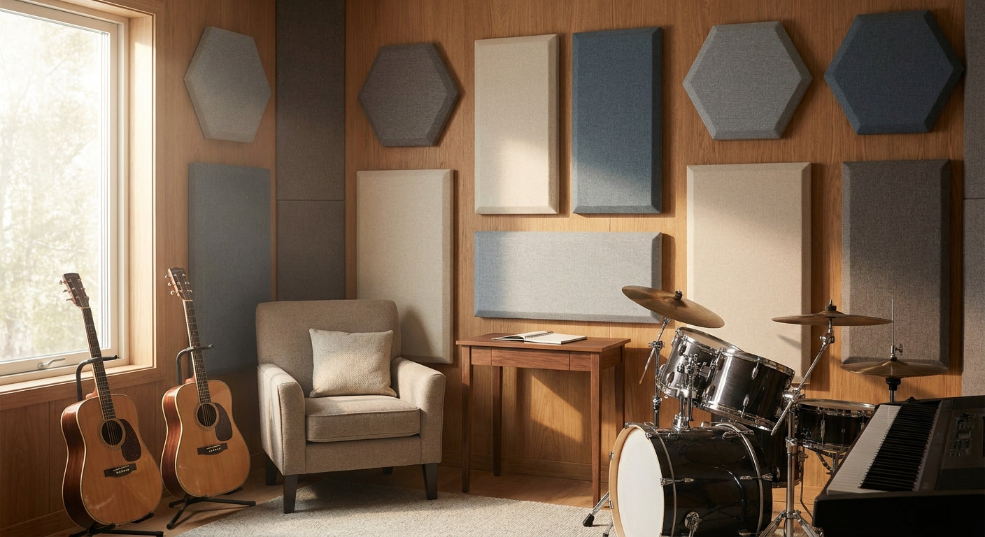 Best acoustic wall panels for a home music rehearsal room