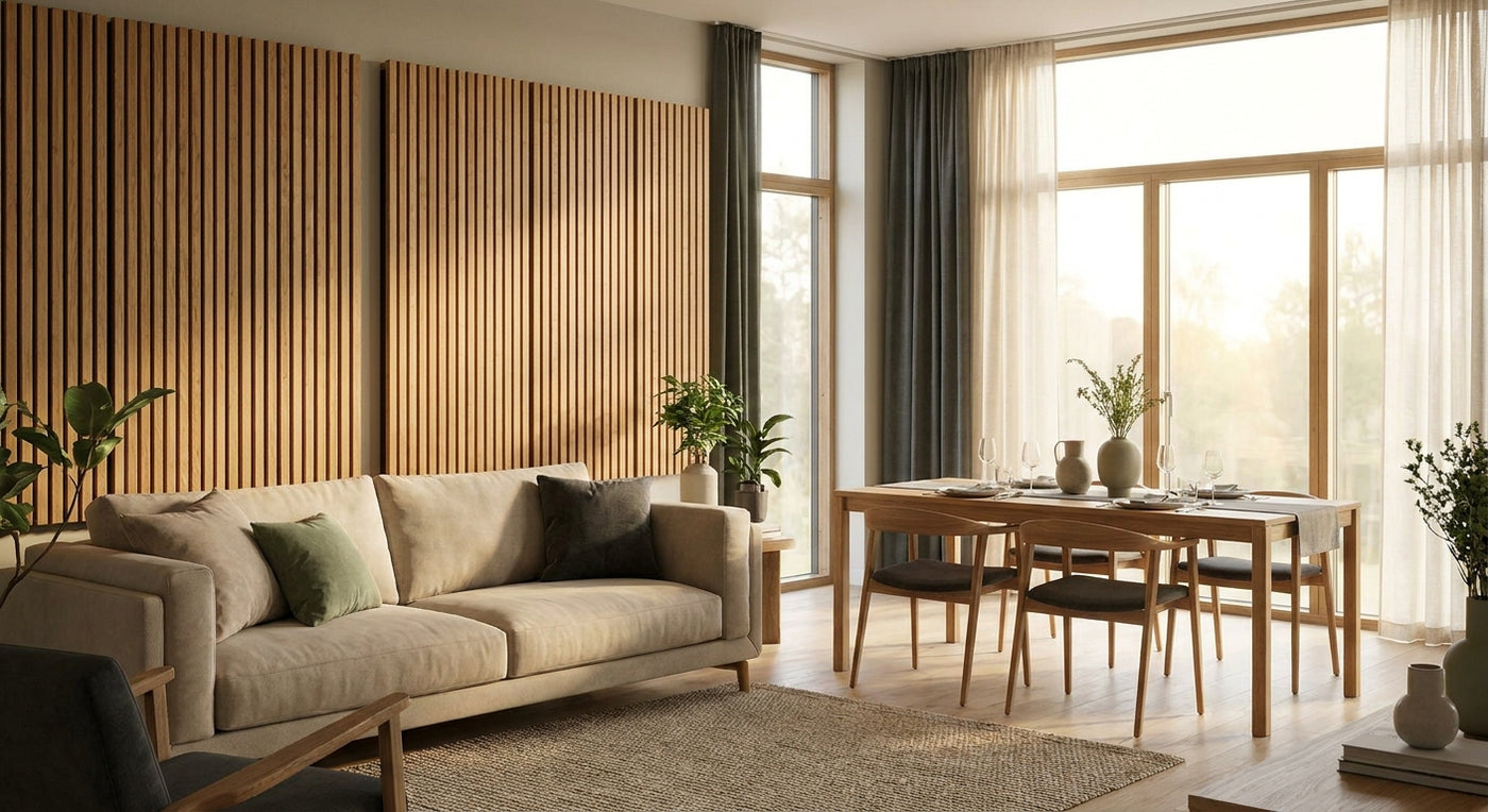 Best oak acoustic panels for open-plan living