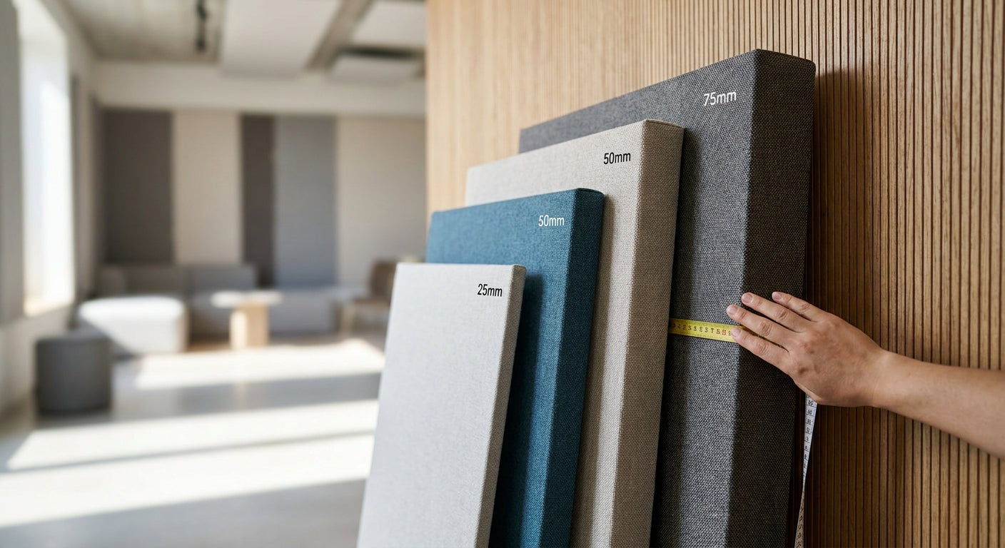 How to choose acoustic panel thickness for sound absorption