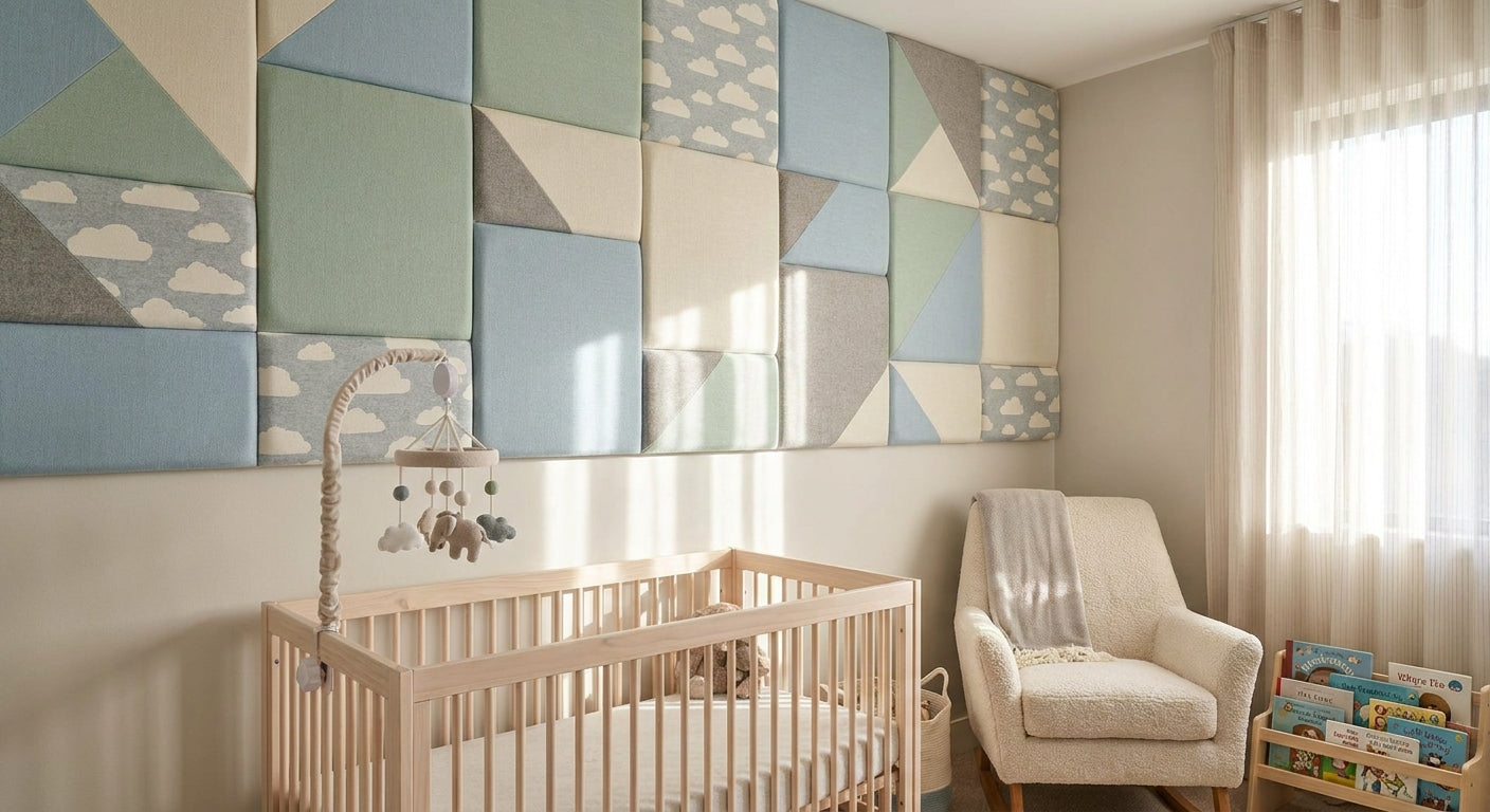 Acoustic panels for nursery and baby room walls