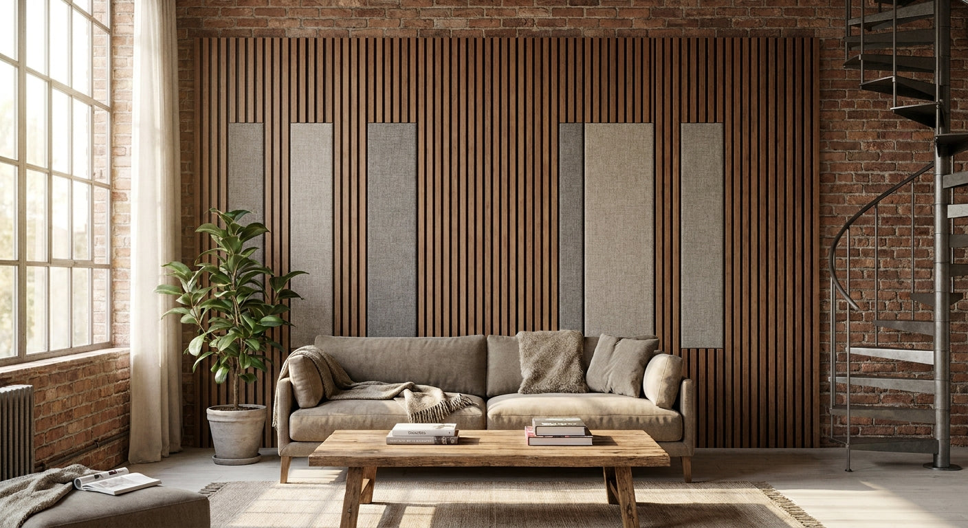 How to build an acoustic feature wall in a loft