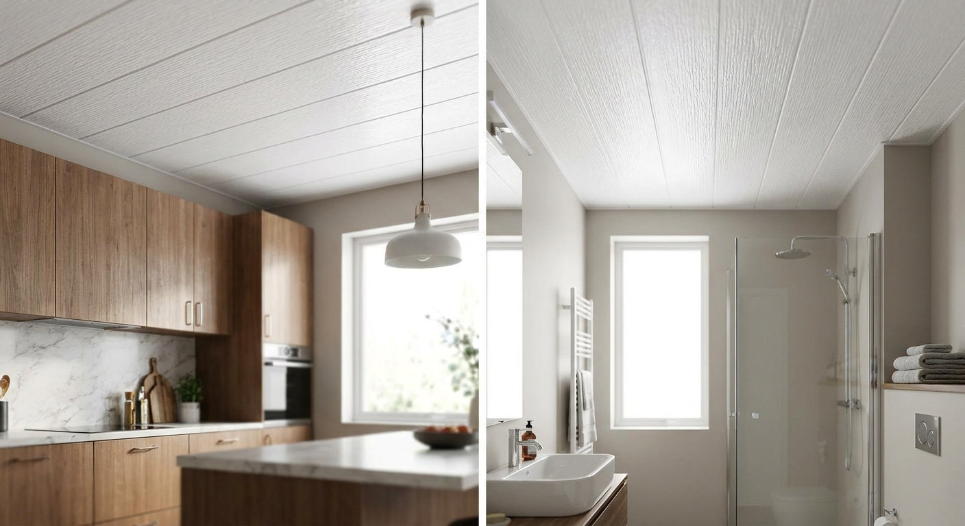 Best PVC ceiling panels for kitchens and bathrooms