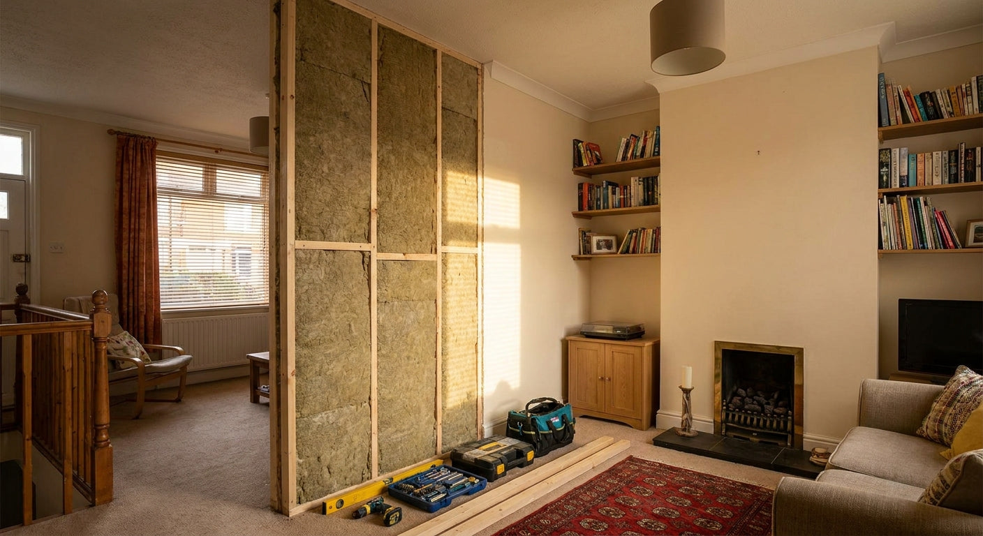 How to soundproof a shared wall in a terraced house