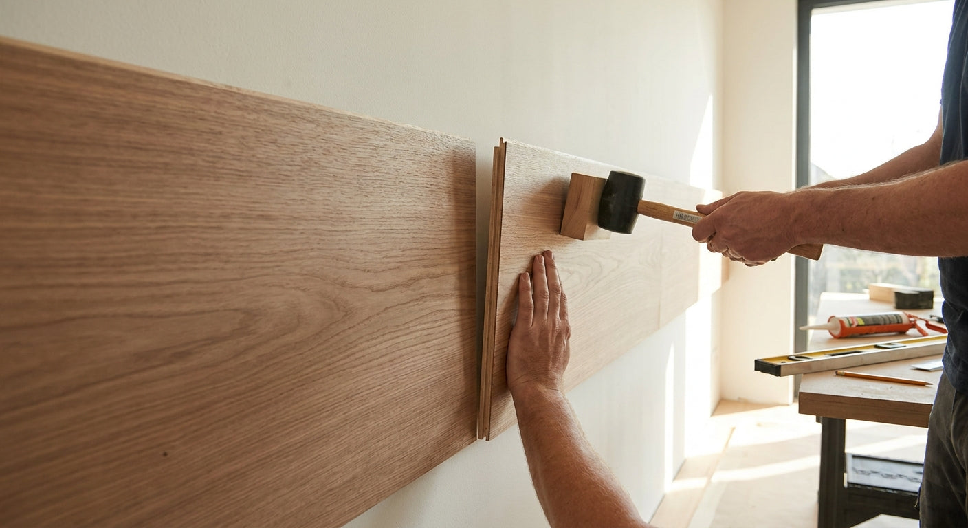How to join wall panels seamlessly across a long wall