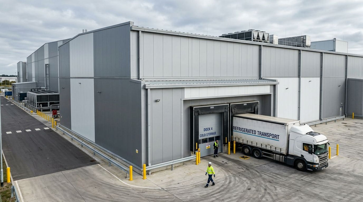 Exterior cladding for cold storage and refrigeration units