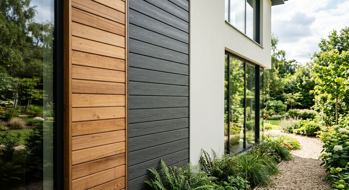 Best exterior cladding materials: timber vs composite vs render