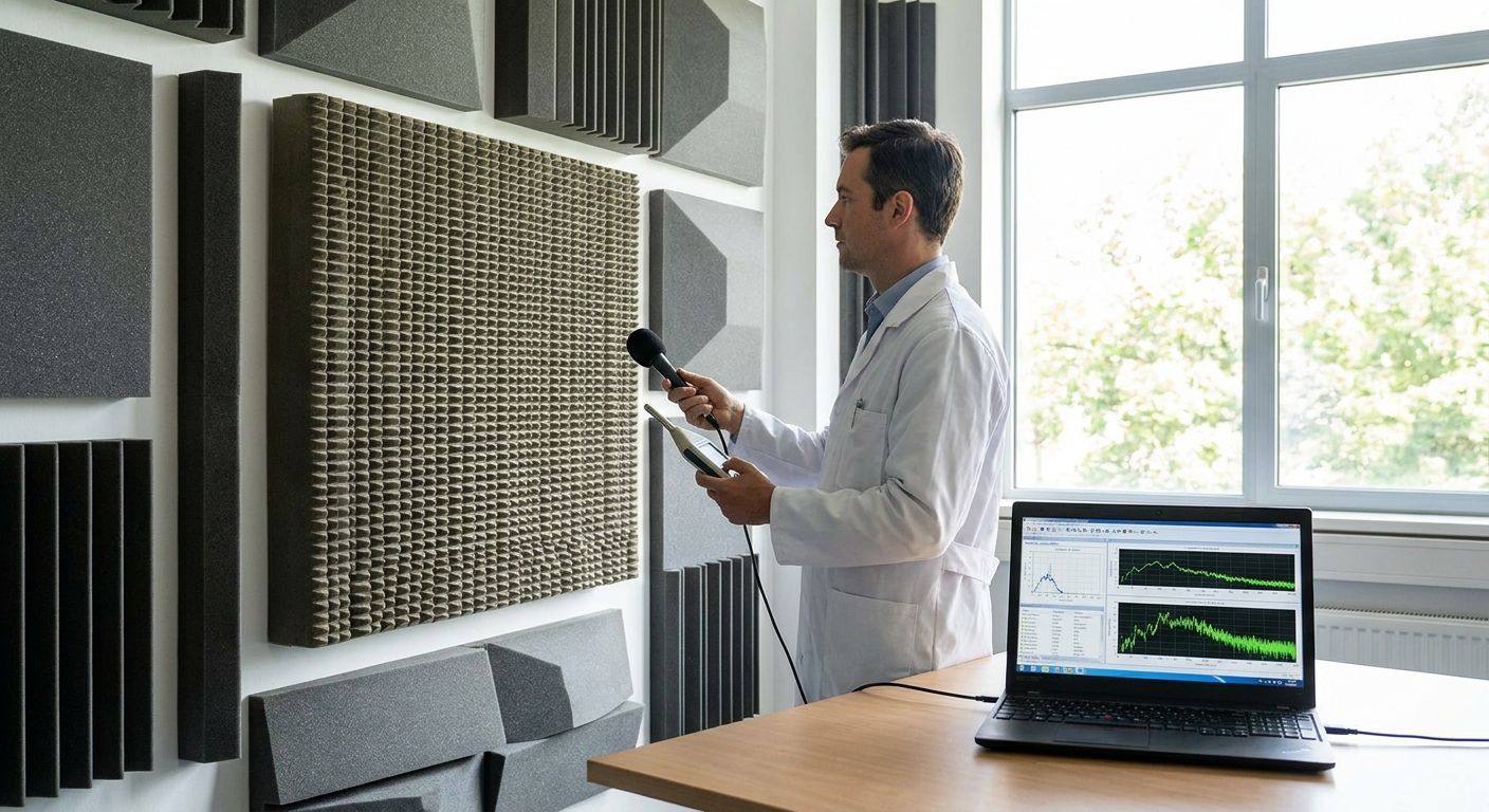 How to measure acoustic panel NRC ratings