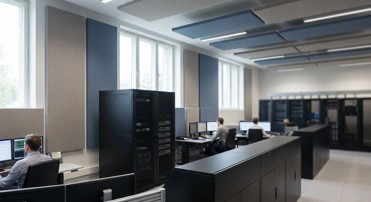 Acoustic panels for data centres