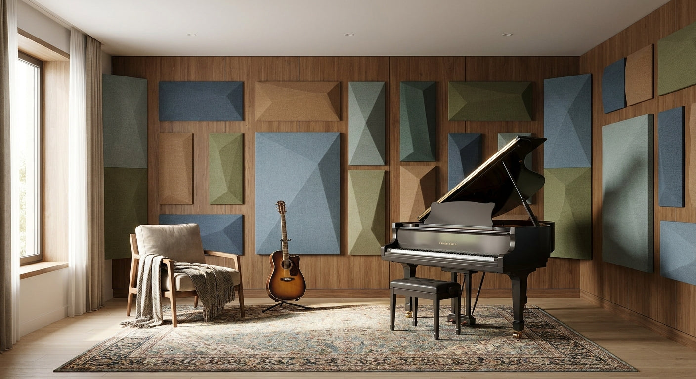 Acoustic panels for music room walls