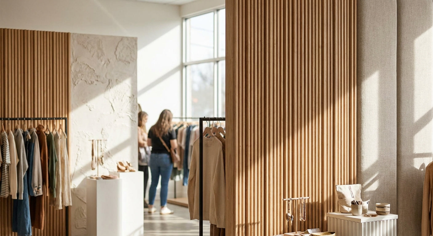 Best wall panels for boutique retail pop-up interiors