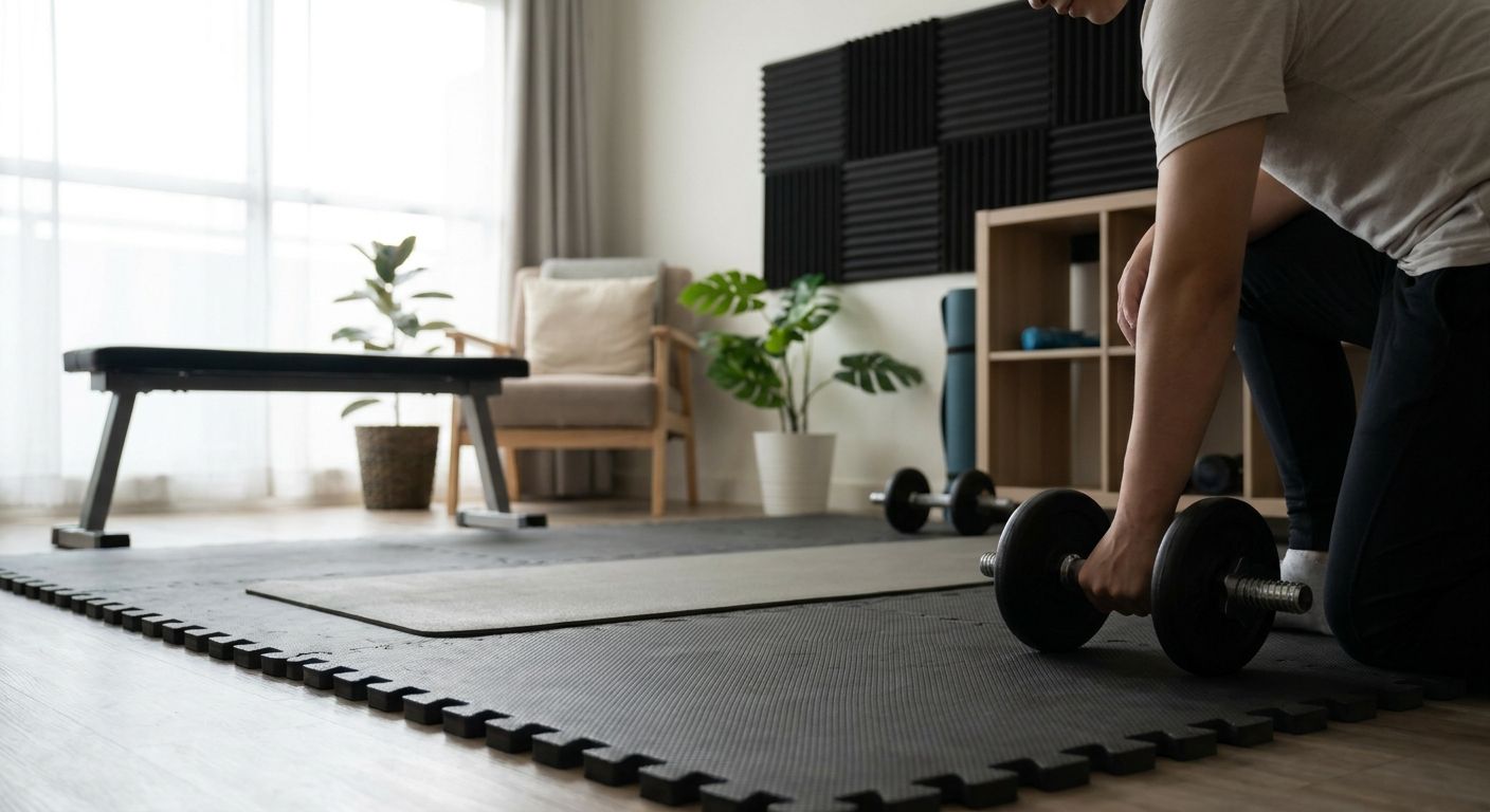 How to reduce noise from a home gym in an apartment