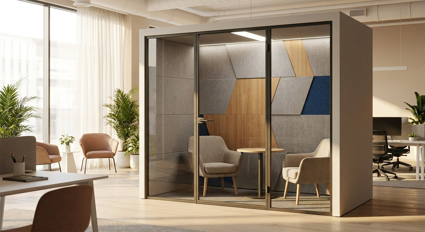 Best acoustic wall panels for co-working meeting pods