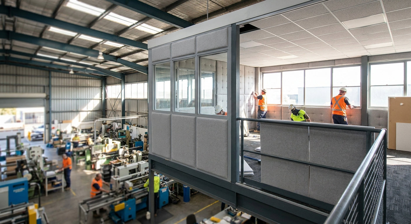 How to soundproof a factory mezzanine office