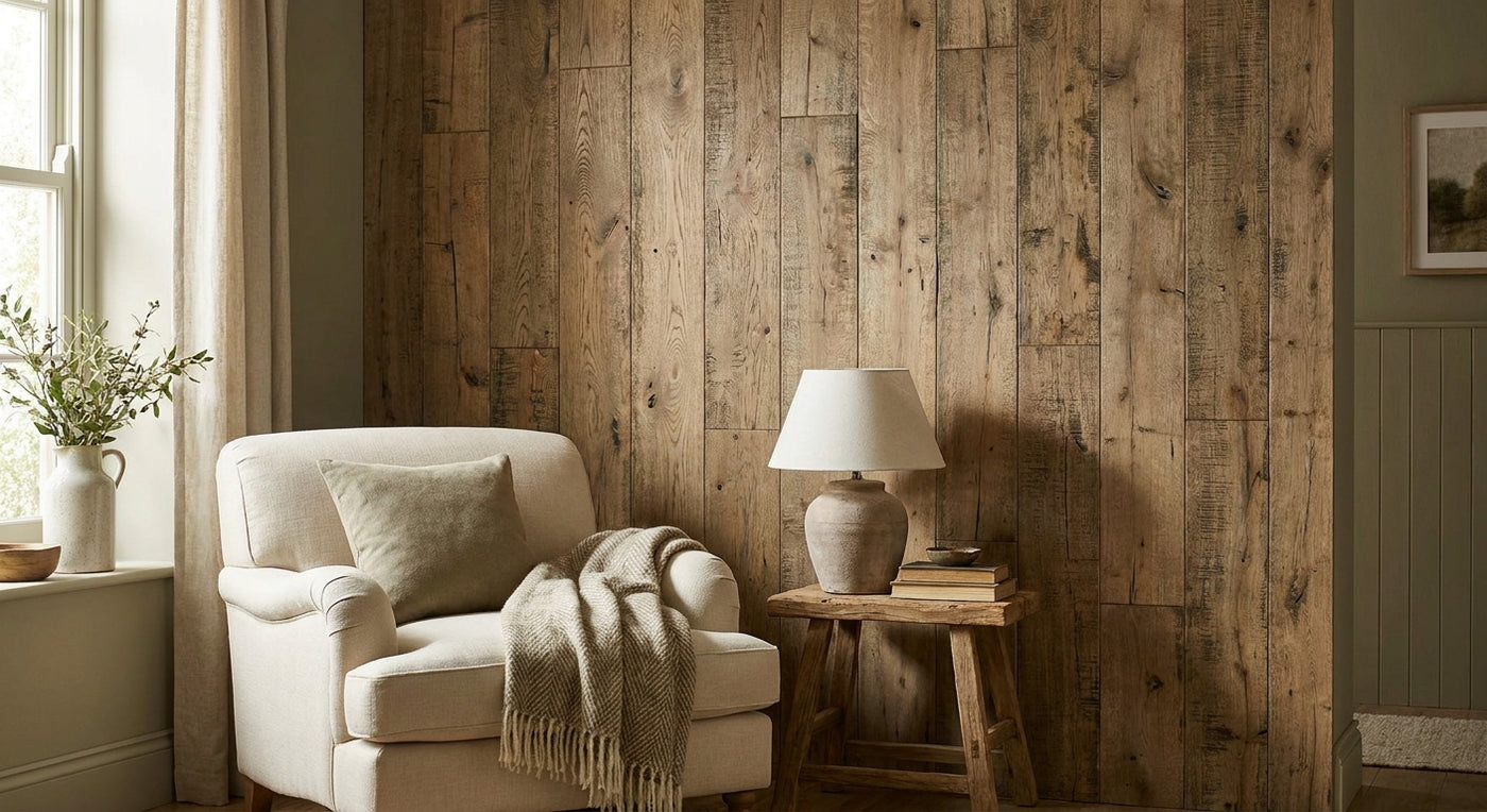 Best rustic oak wall panels for farmhouse interiors