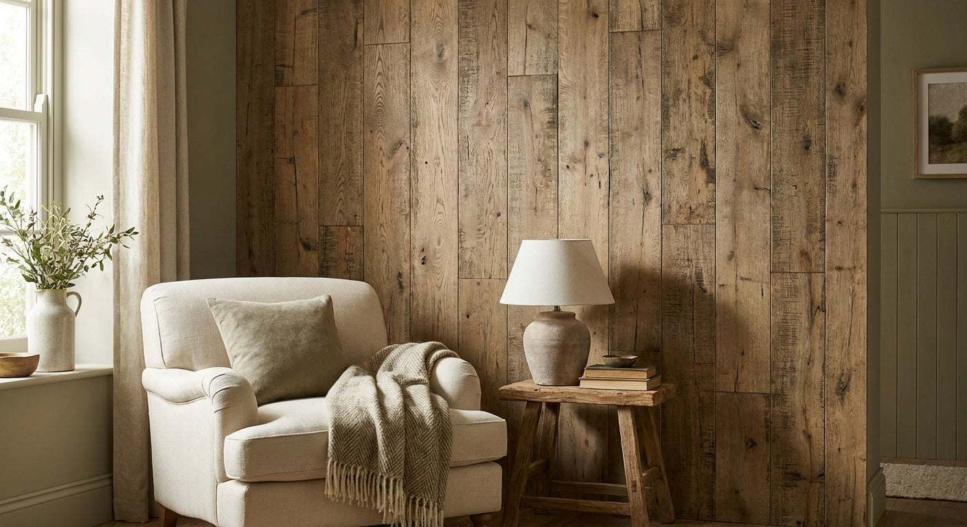 Best rustic oak wall panels for farmhouse interiors