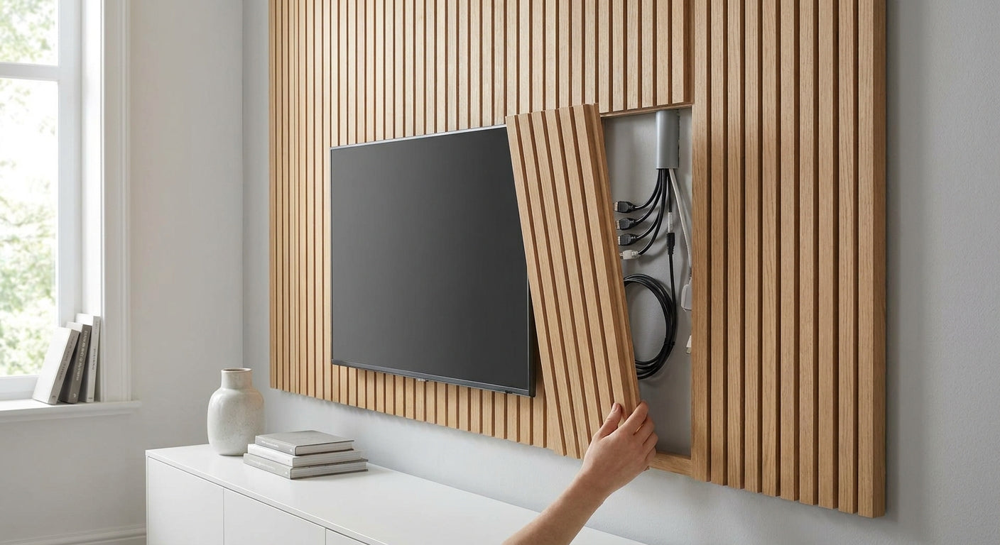 How to use wall panels to hide cables and pipes