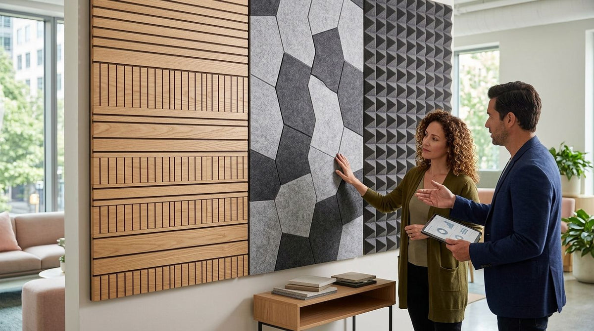 Best acoustic wall panel materials: wood vs felt vs foam