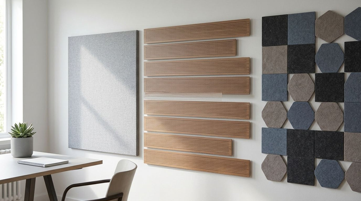 Best acoustic wall panel formats: boards, planks and tiles