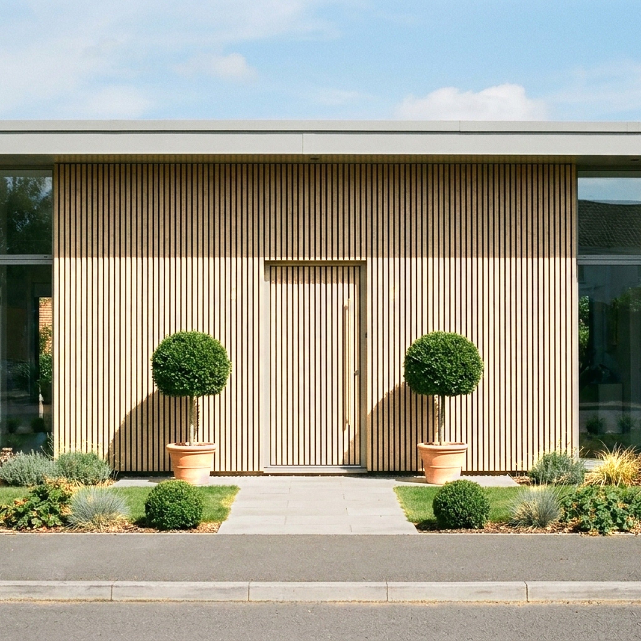Exterior Wall Cladding Panel Birch 290CM | Garden | 3D Wood Grain