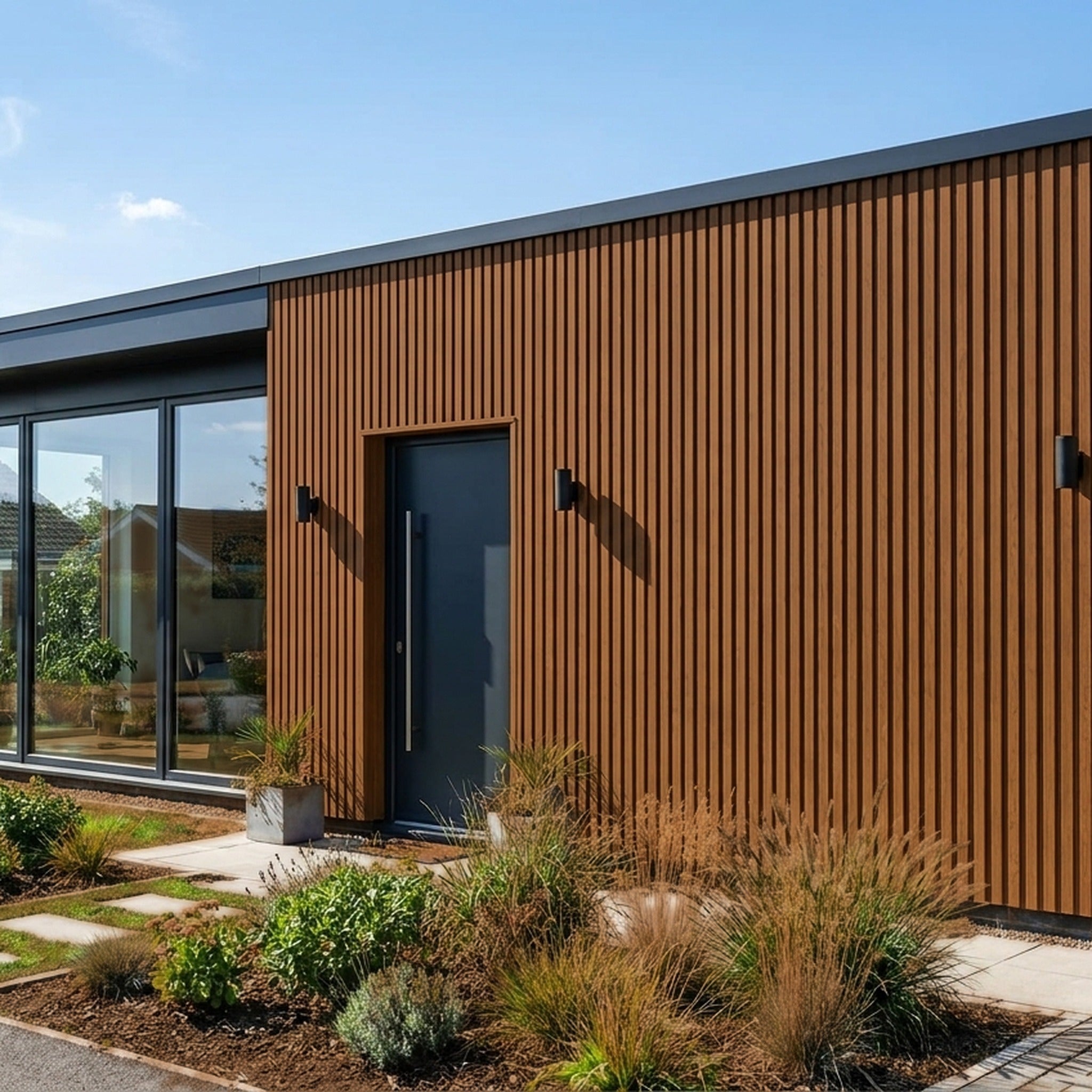 Exterior Wall Cladding Panel Oak 290CM | Garden | 3D Wood Grain