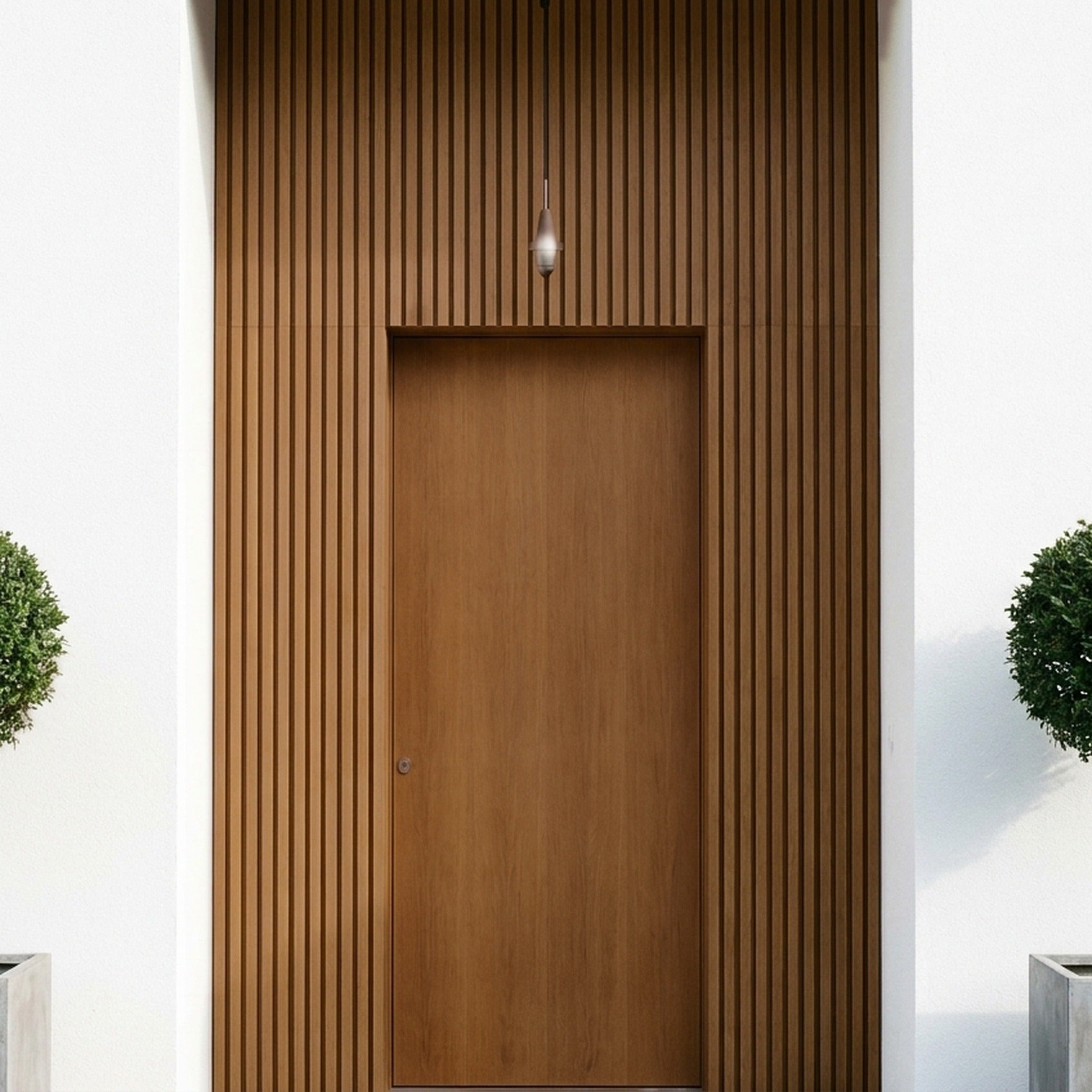 Exterior Wall Cladding Panel Oak 290CM | Garden | 3D Wood Grain