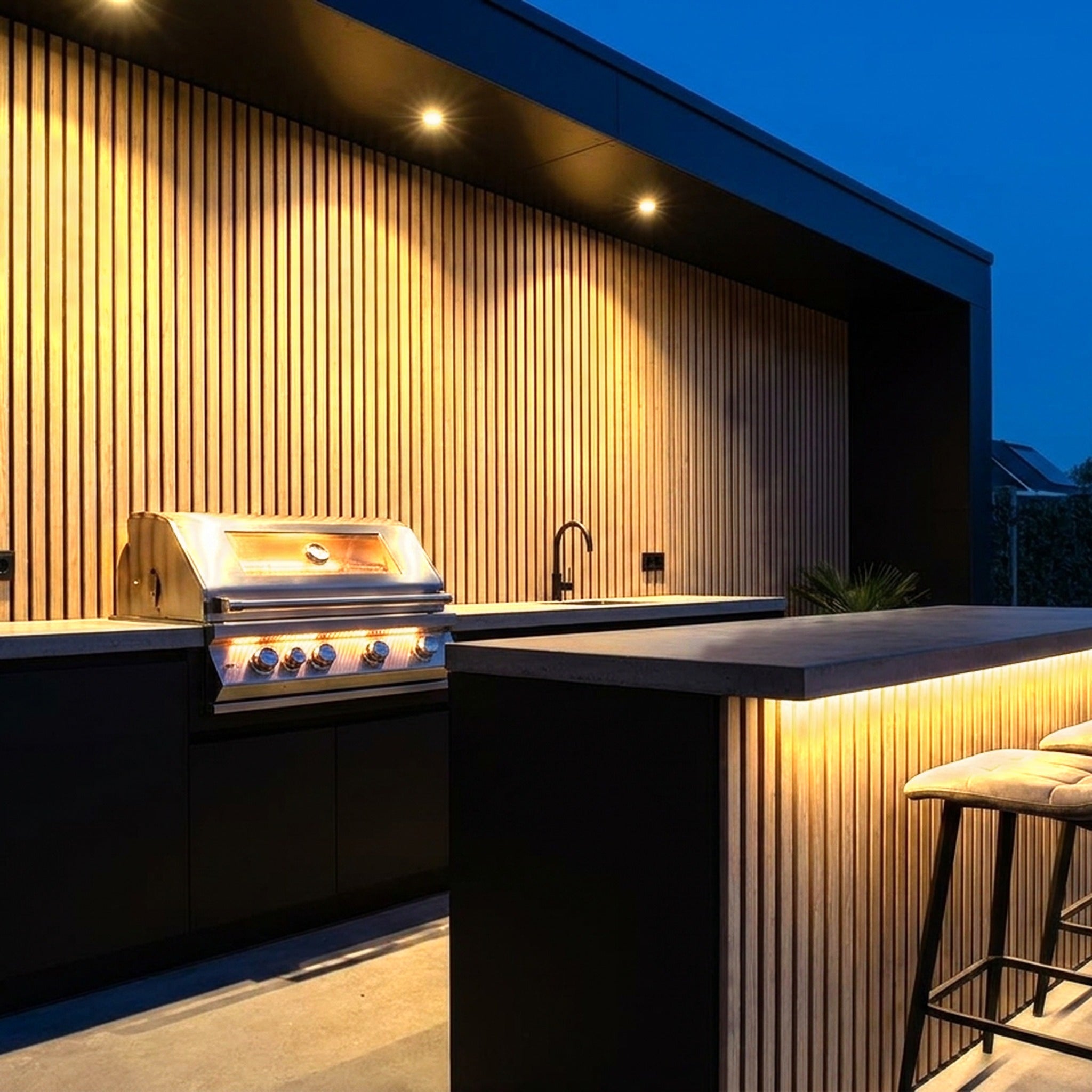 Exterior Wall Cladding Panel Birch 290CM | Garden | 3D Wood Grain