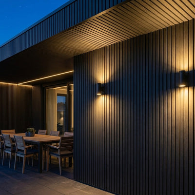 Exterior Wall Cladding Panel Black 290CM | Garden | 3D Wood Grain