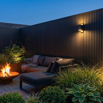 Exterior Wall Cladding Panel Black 290CM | Garden | 3D Wood Grain
