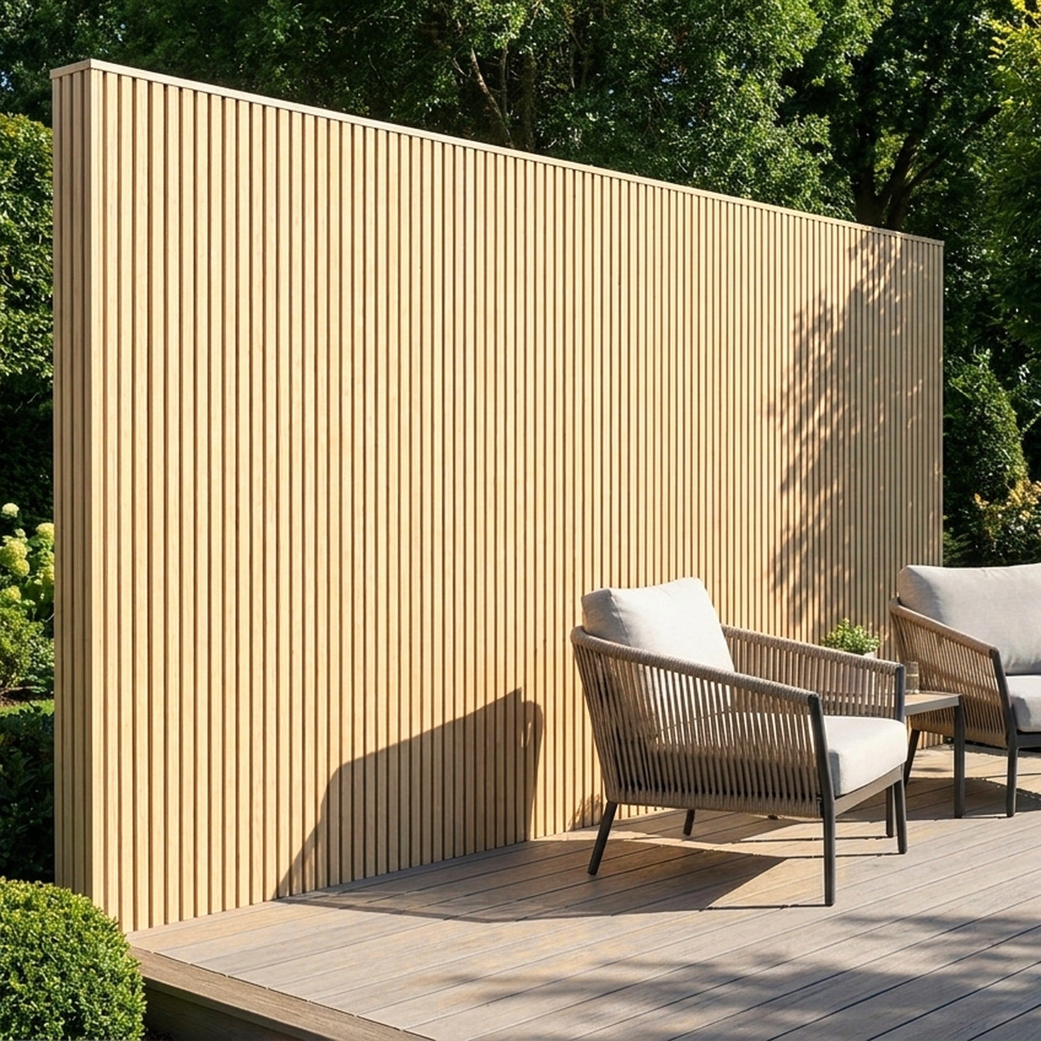 Exterior Wall Cladding Panel Birch 290CM | Garden | 3D Wood Grain