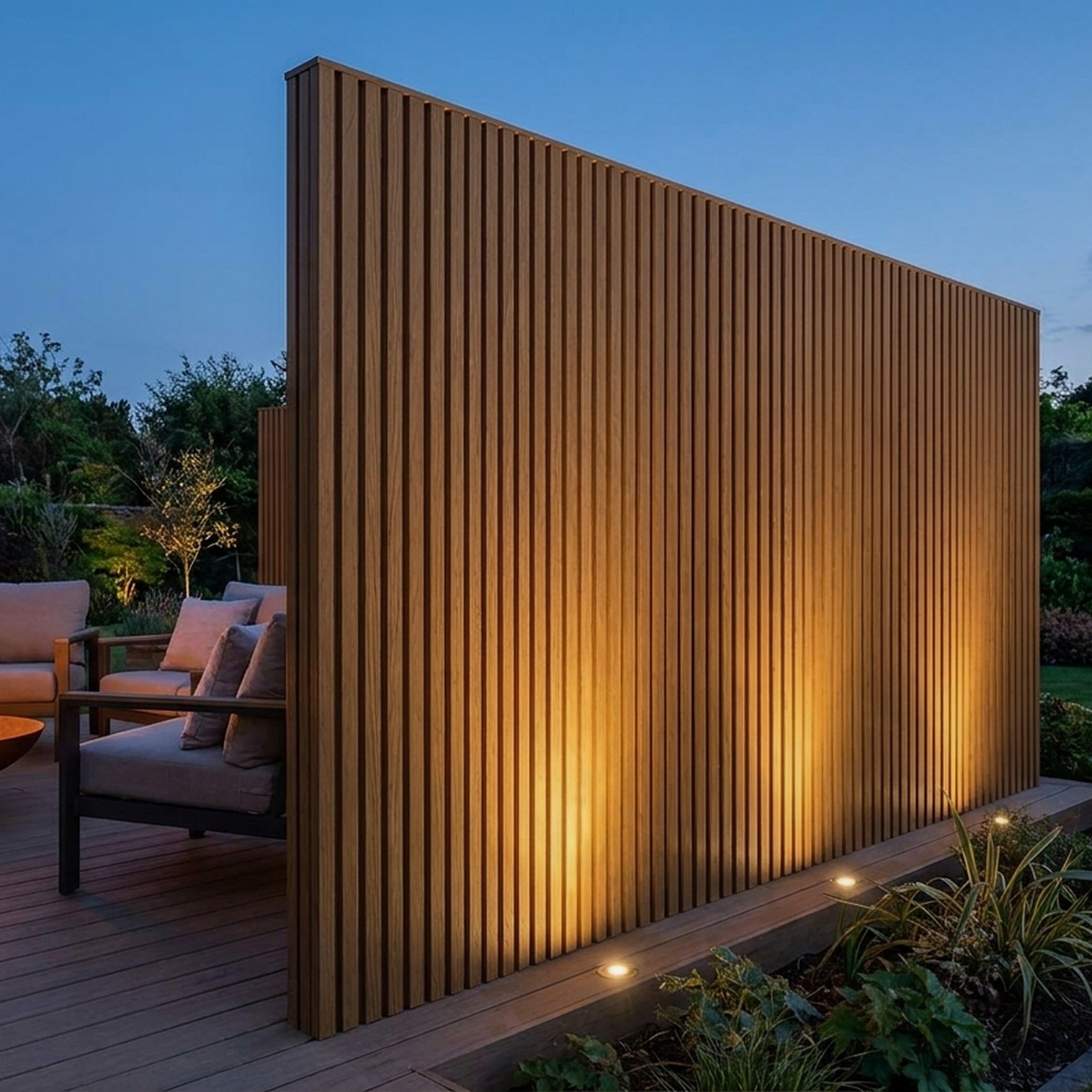 Exterior Wall Cladding Panel Oak 290CM | Garden | 3D Wood Grain