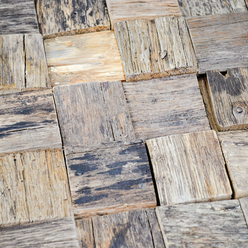Marine 3D Wood Wall Panel | 30×30 cm | Real Wood