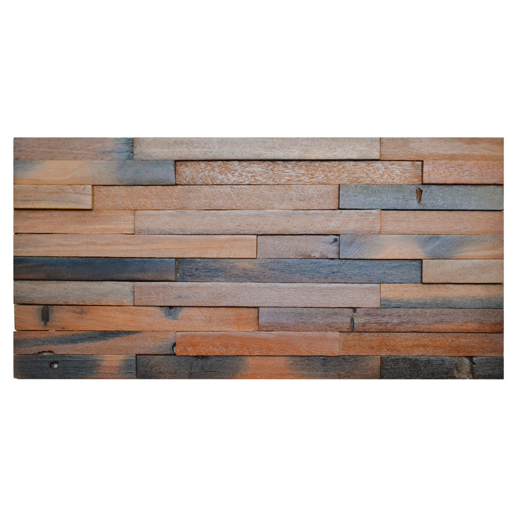 Wide Shipwood 3D Wood Wall Panel | 30×60 cm | Real Wood