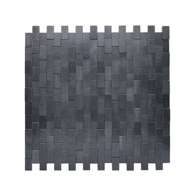 Brick 3D Graphite Peel & Stick Splashback | 30×29.8 cm | Self-Adhesive Mosaic Tile