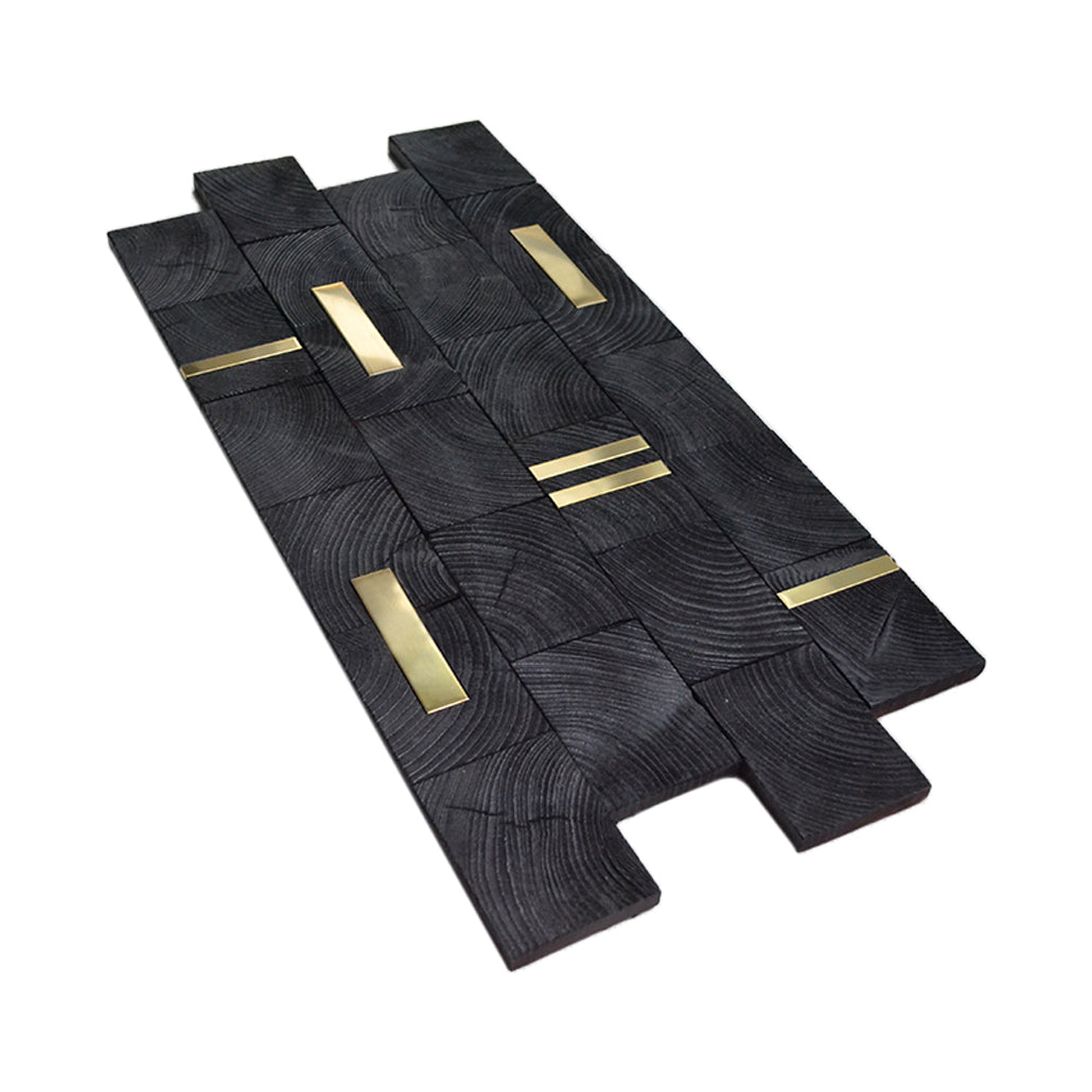 Industrial Pine 3D Wood Wall Panel | 30×60 cm | Real Wood