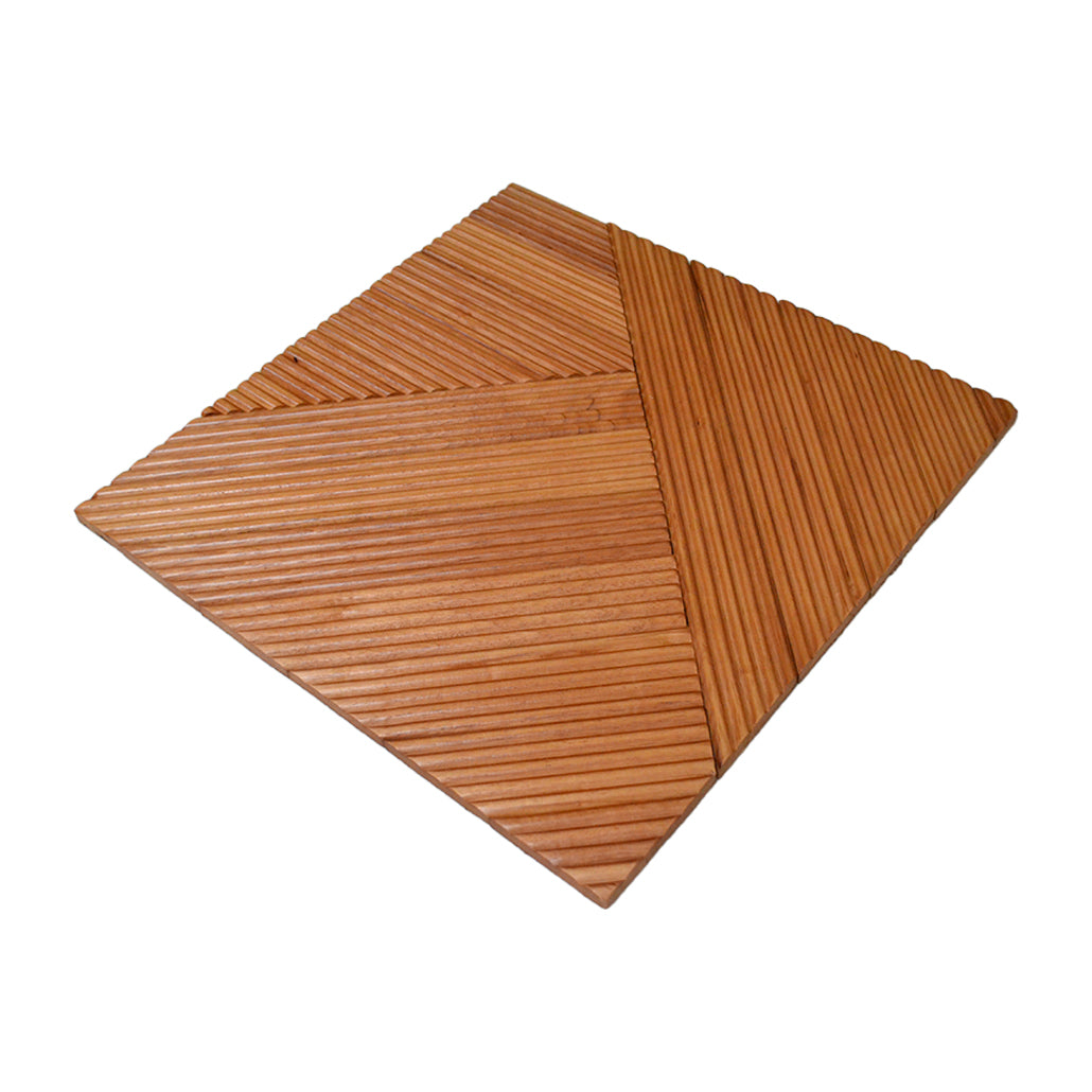 Xilan 3D Wood Wall Panel | 40×40 cm | Real Wood