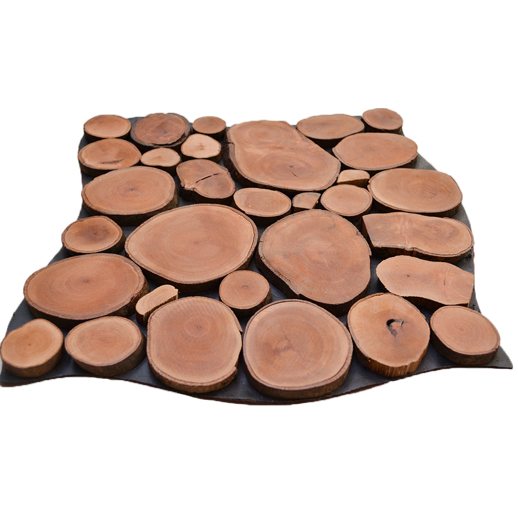 Lychee 3D Wood Wall Panel | 30×30 cm | Real Wood