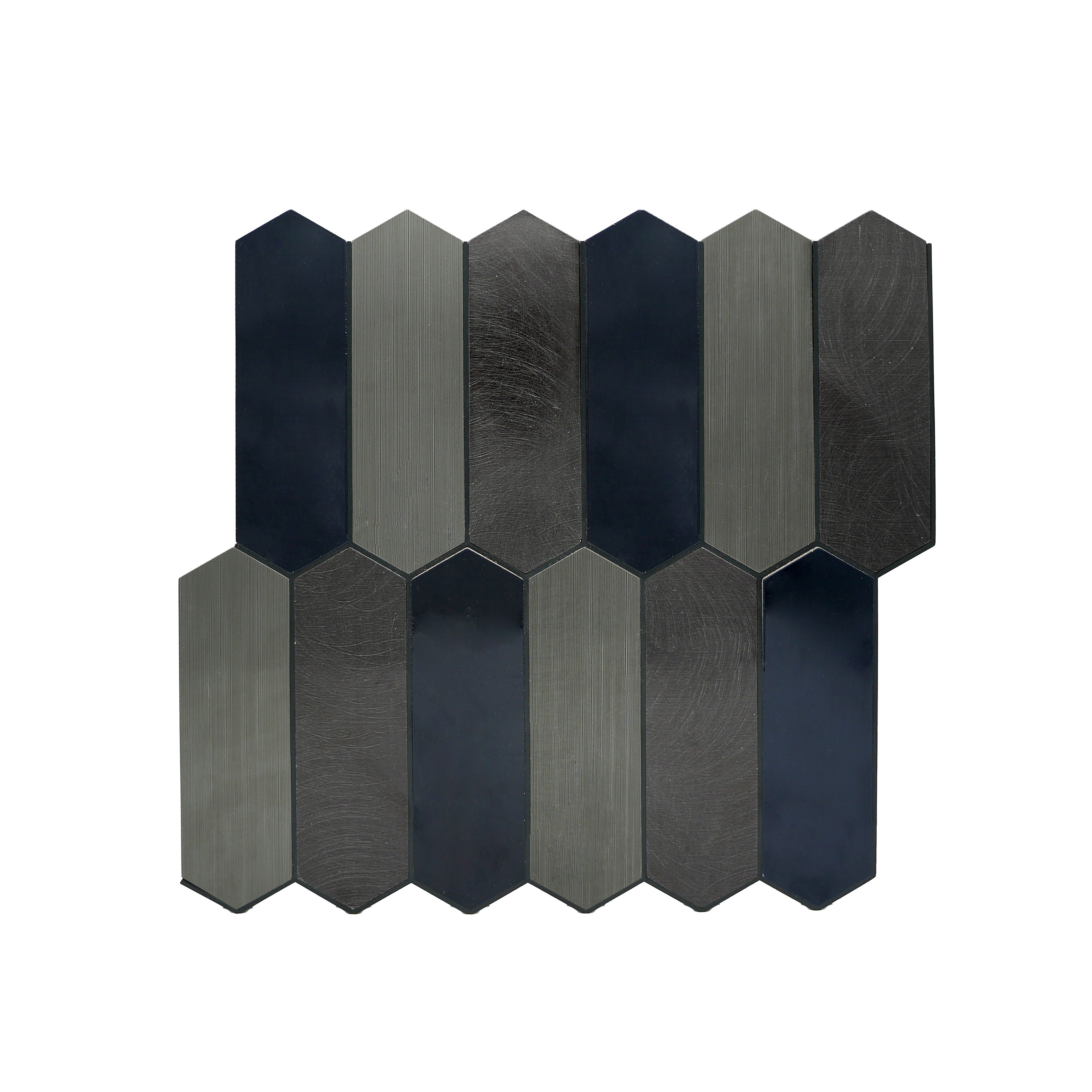 Picket Blue Peel & Stick Splashback | 28.2×27.3 cm | Self-Adhesive Mosaic Tile