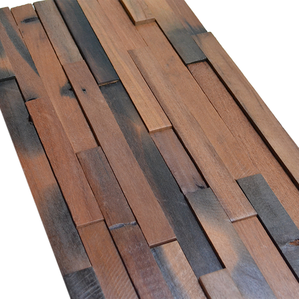 Wide Shipwood 3D Wood Wall Panel | 30×60 cm | Real Wood