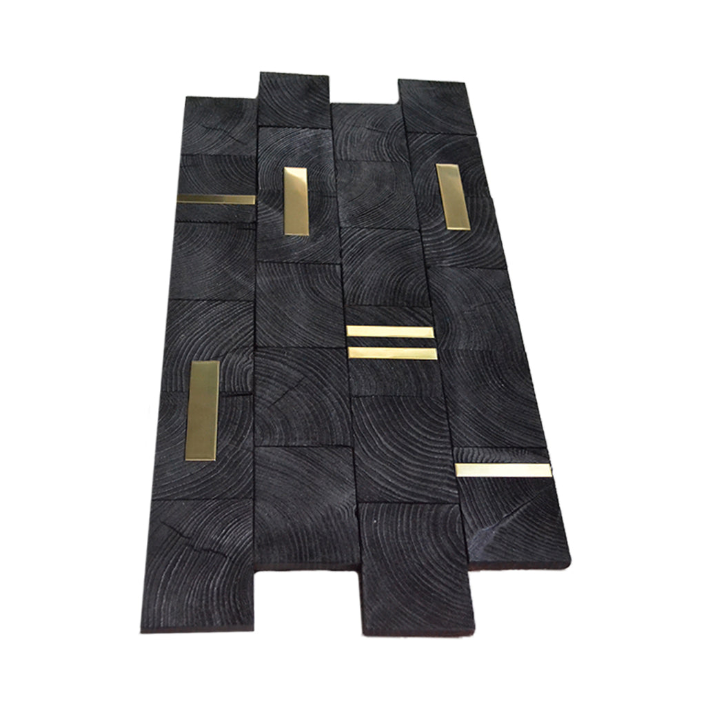Industrial Pine 3D Wood Wall Panel | 30×60 cm | Real Wood