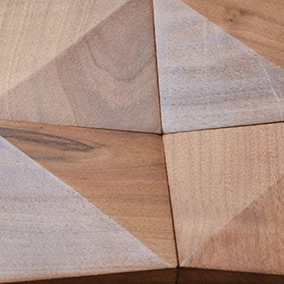Slim Walnut 3D Wood Wall Panel | 20×40 cm | Real Wood