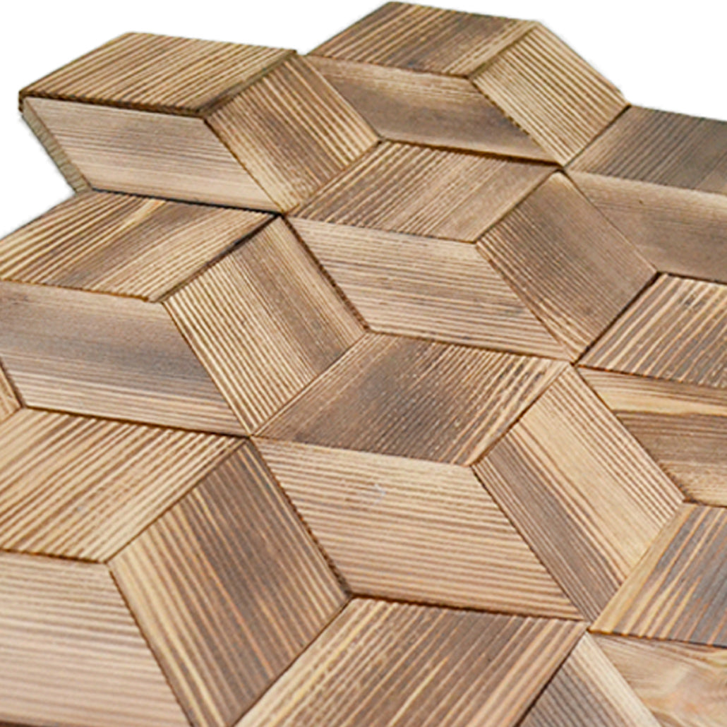 Fresh Pine 3D Wood Wall Panel | 30×35 cm | Real Wood
