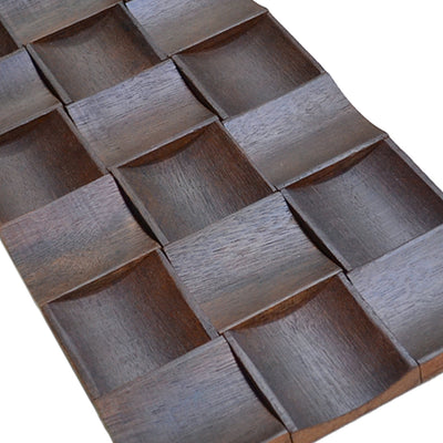 Merbau Long 3D Wood Wall Panel | 30×60 cm | Real Wood