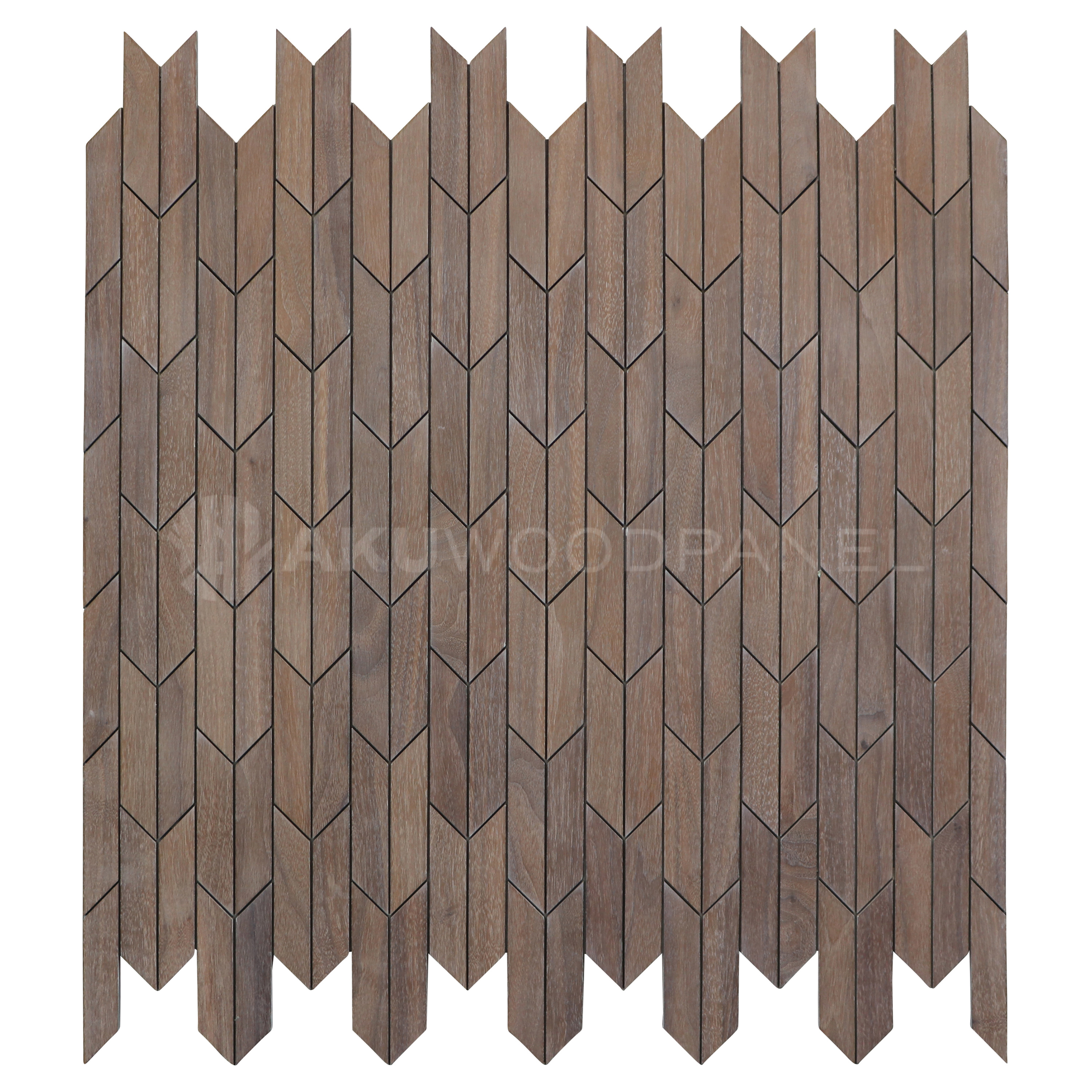 Sample - Decorative Wall Panel | Crimson - Pearl White | American walnut | Handcrafted | 3D panel