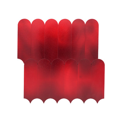 Arch Red Peel & Stick Splashback | 28.8×29.8 cm | Self-Adhesive Mosaic Tile