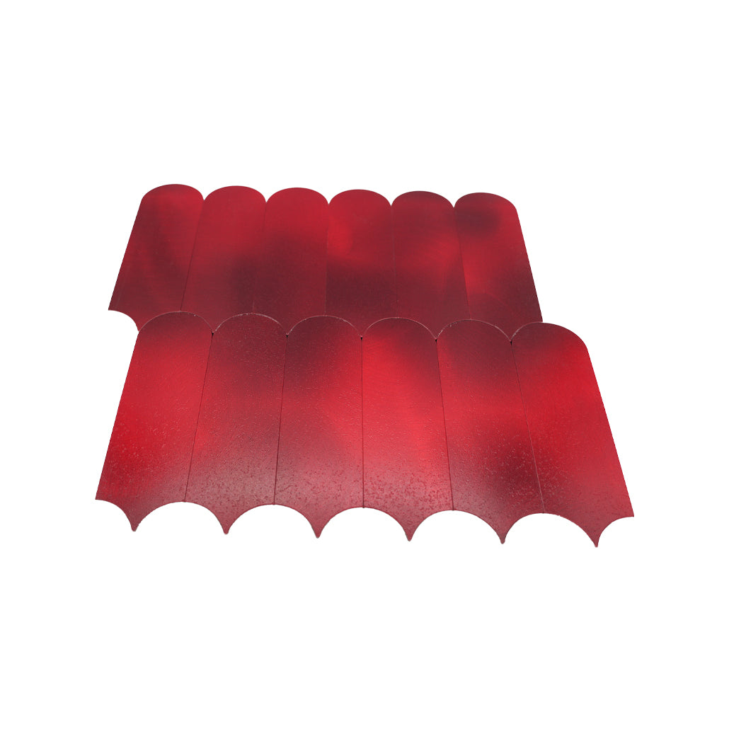 Arch Red Peel & Stick Splashback | 28.8×29.8 cm | Self-Adhesive Mosaic Tile