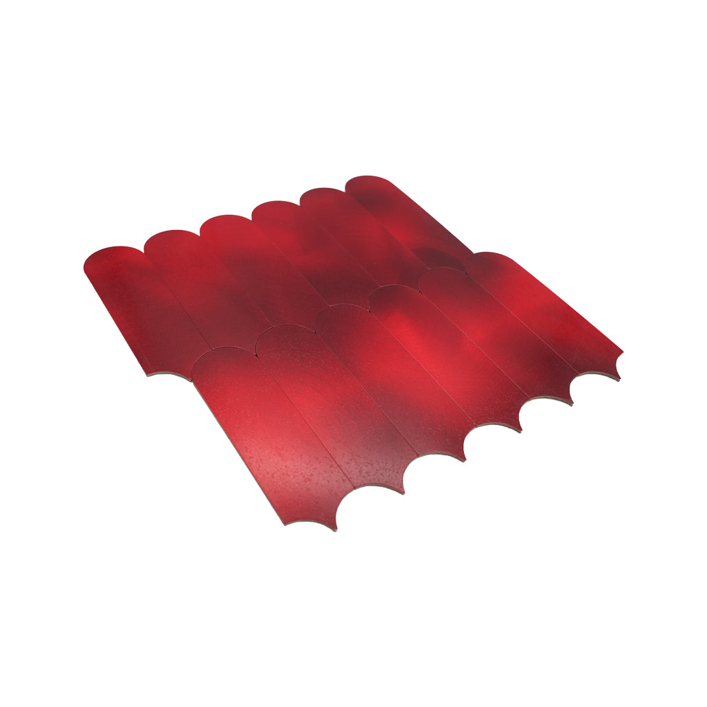 Arch Red Peel & Stick Splashback | 28.8×29.8 cm | Self-Adhesive Mosaic Tile