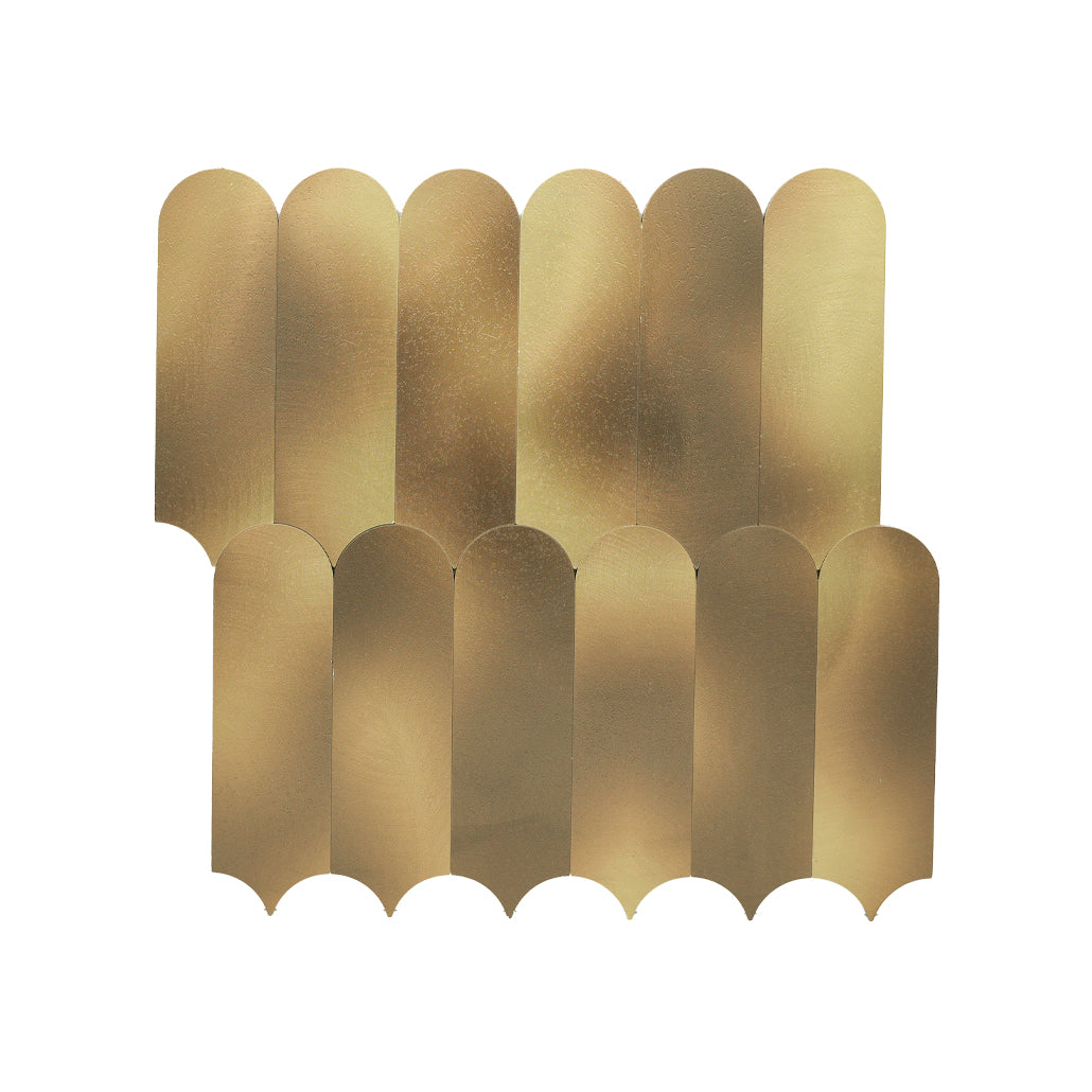 Arch Gold Peel & Stick Splashback | 28.8×29.8 cm | Self-Adhesive Mosaic Tile