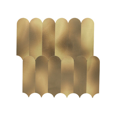 Arch Gold Peel & Stick Splashback | 28.8×29.8 cm | Self-Adhesive Mosaic Tile